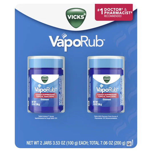 Vicks VapoRub Cough Suppressant & Topical Analgesic, 7.06 Ounces