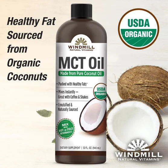 Windmill USDA Organic MCT Oil, 32 Fluid Ounces
