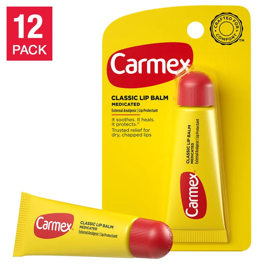 Carmex Lip Balm, Original Flavor, 0.35 oz, 12-count