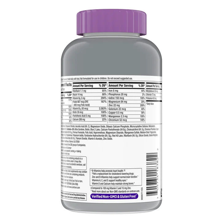 Centrum Silver Women 50+ Immune Support Multivitamin, 275 Tablets