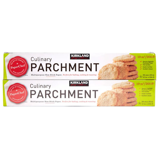 Kirkland Signature Non-Stick Parchment Paper Rolls, 15 in x 164 ft, 2-pack
