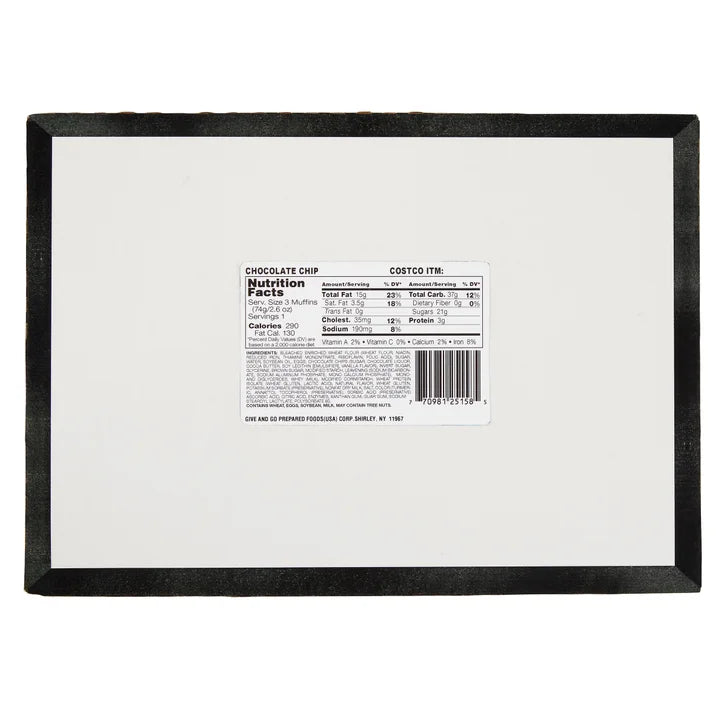 The Worthy Crumb, Mini Muffins, Chocolate Chip, 2.6 oz, 16 Count