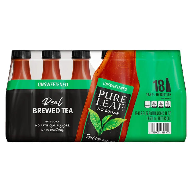 Pure Leaf Tea, Unsweetened, 16.9 fl oz, 18-count