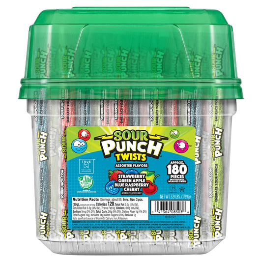 Sour Punch Twists, Variety, 180-count