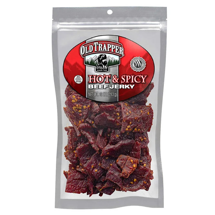 Old Trapper Beef Jerky, Hot & Spicy, 10 oz
