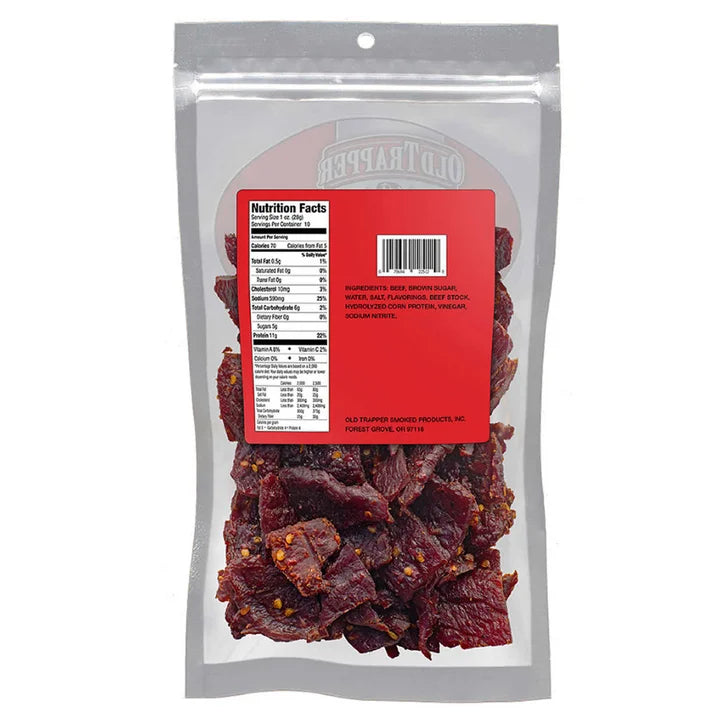 Old Trapper Beef Jerky, Hot & Spicy, 10 oz