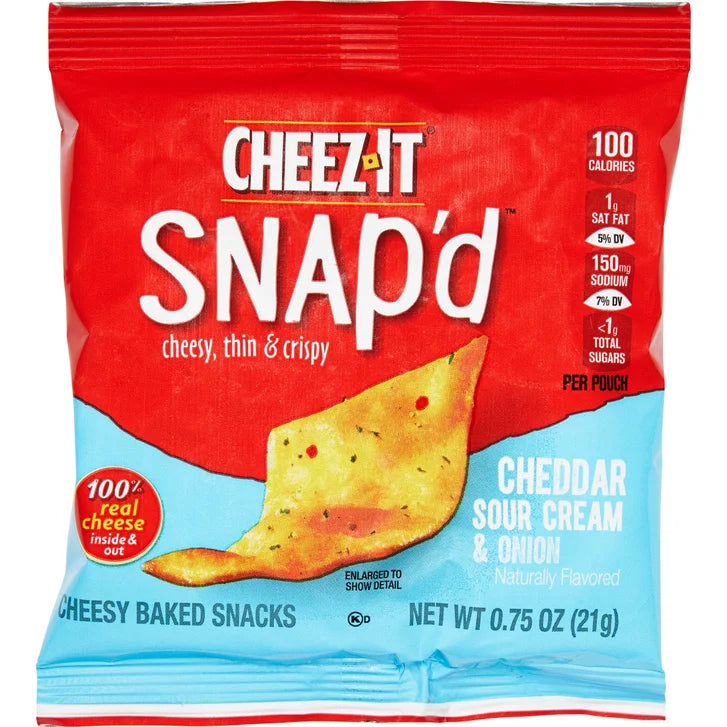 Cheez-It Snap'd Crackers, Variety Pack, .75 oz, 42-count