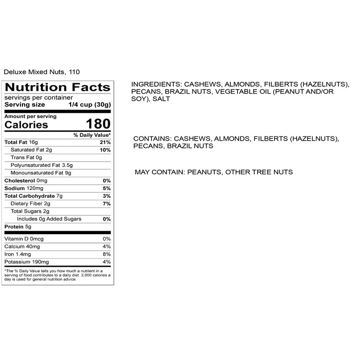 A.L. Schutzman 3-Tier Nested Gold Gift Box Set, Assortment of Nuts and Chocolate, 8 lb Total