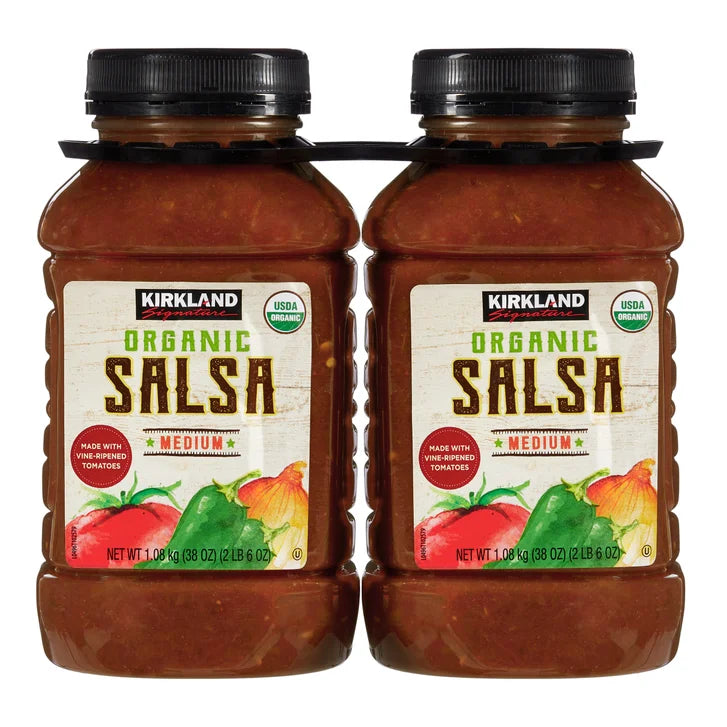 Kirkland Signature, Organic Salsa, Medium, 38 oz, 2-Count