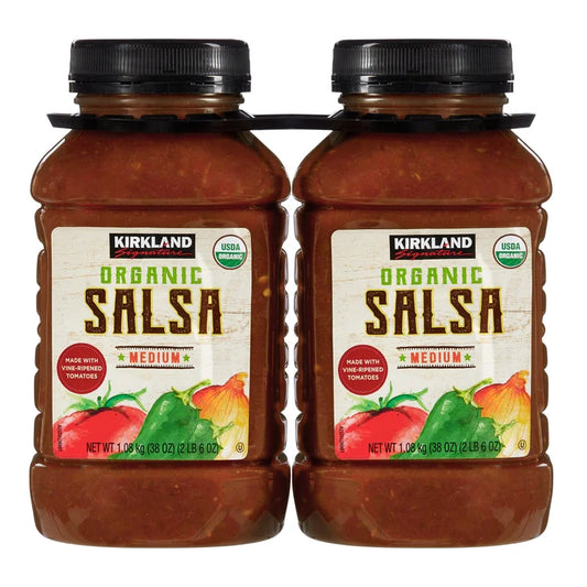Kirkland Signature, Organic Salsa, Medium, 38 oz, 2-Count