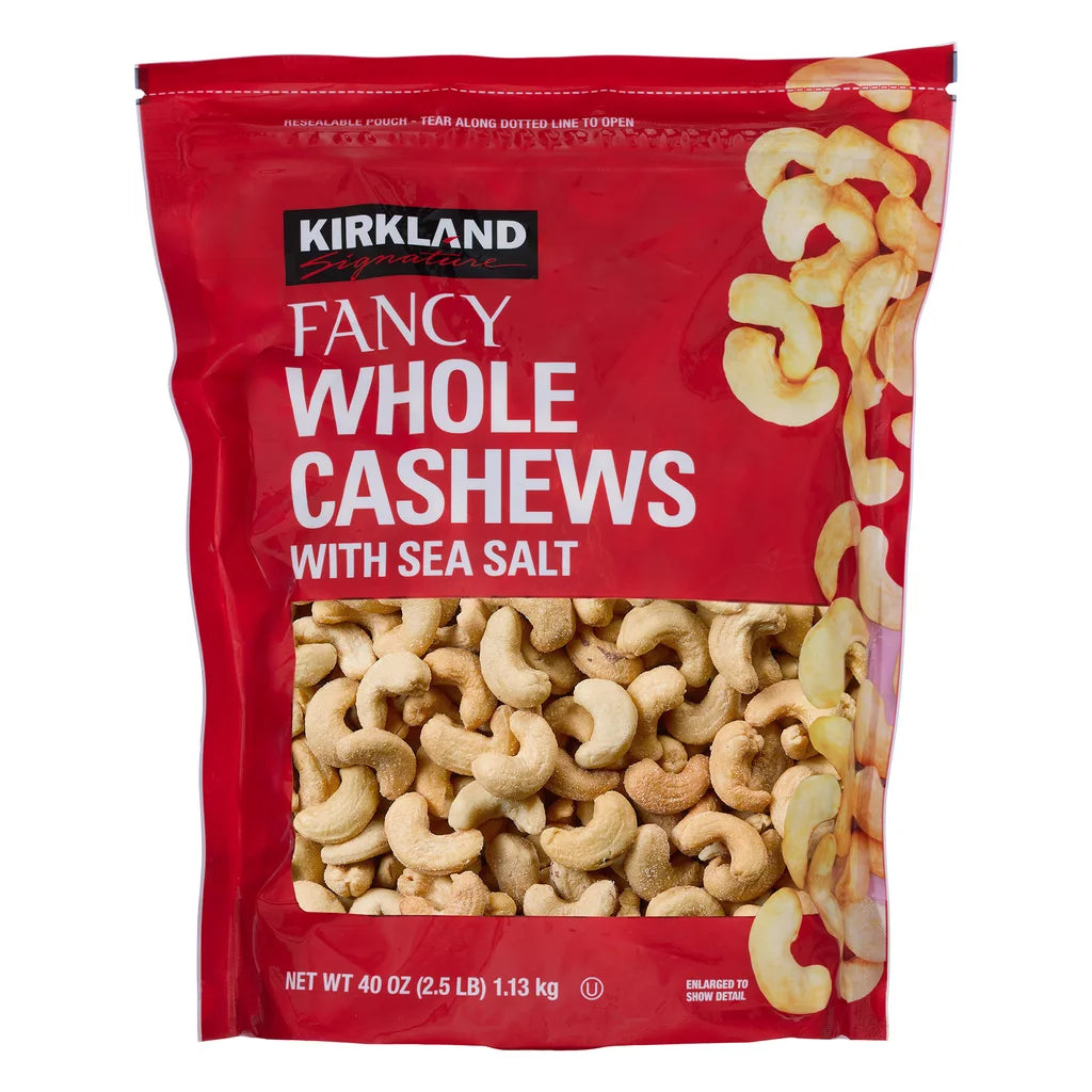 Kirkland Signature Fancy Whole Cashews, 2.5 lbs