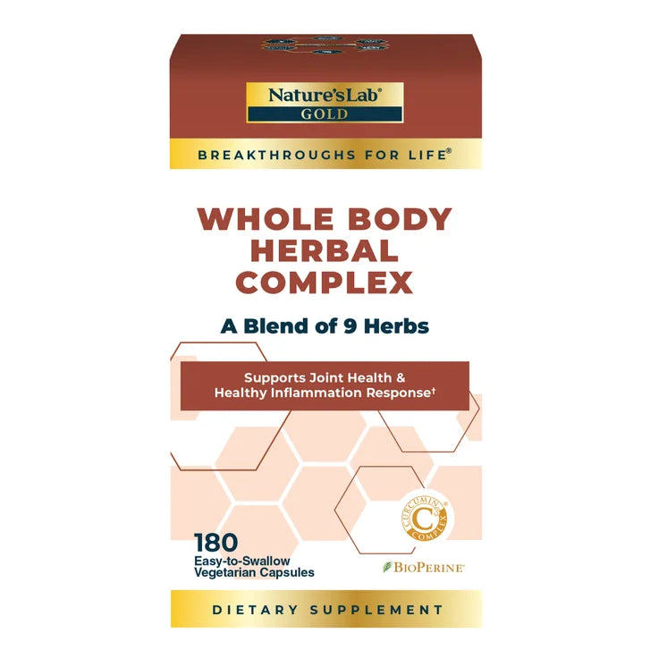 Nature's Lab Whole Body Herbal Complex, 180 Vegetarian Capsules