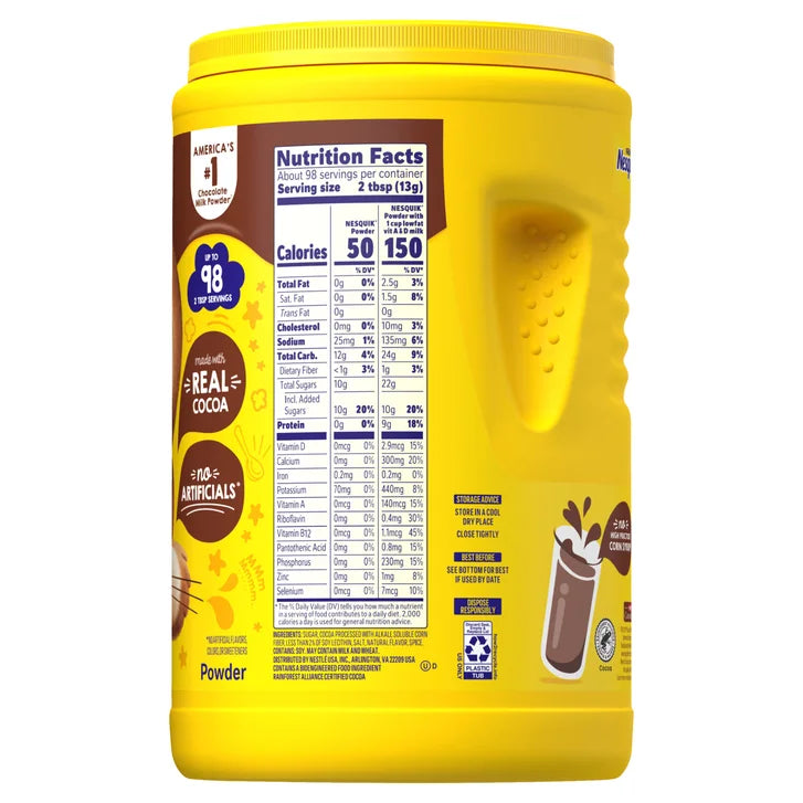 Nestle, Nesquik Chocolate Drink Mix, 2.81 lbs