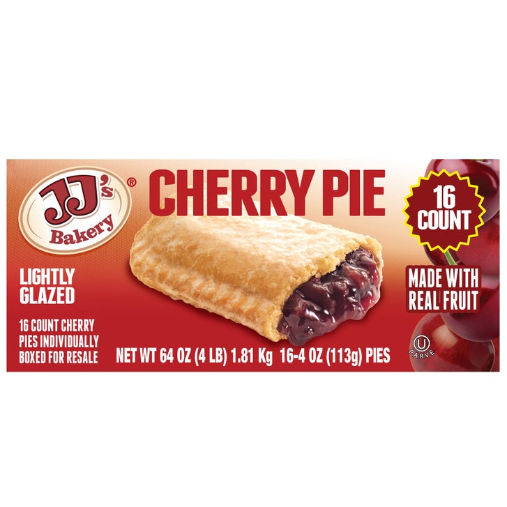 JJ's Bakery, Lightly Glazed Cherry Pie, 4 oz, 16-Count