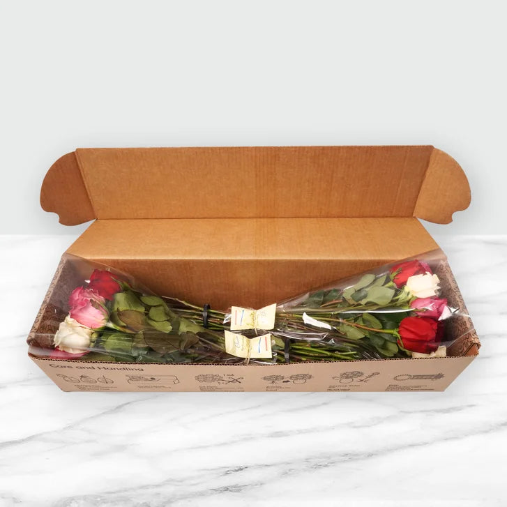 50-stem Shades of Pink Quad Roses