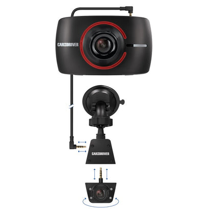 Car & Driver Road Patrol 1080p Touch Duo Dash Camera