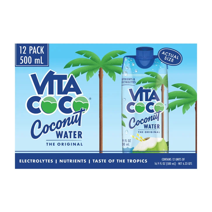 Vita Coco, Coconut Water, Original, 16.9 fl oz, 12-Count