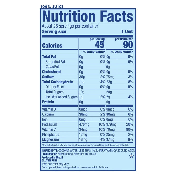 Vita Coco, Coconut Water, Original, 16.9 fl oz, 12-Count