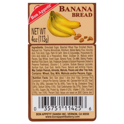 Bon Appetit, Banana Bread Slice, 4 oz, 8-Count