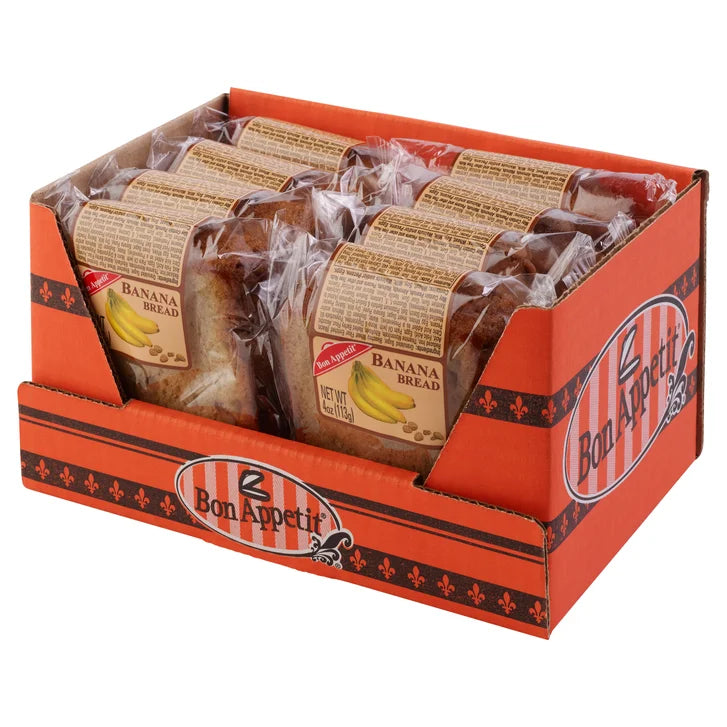 Bon Appetit, Banana Bread Slice, 4 oz, 8-Count