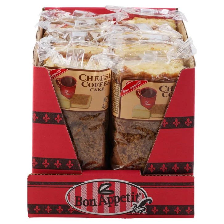 Bon Appetit, Cheese Coffee Bar Cake, 4 oz, 8-Count
