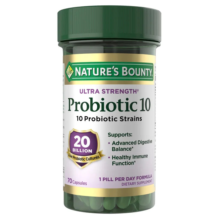 Nature's Bounty Ultra Strength Probiotic 10, 70 Capsules