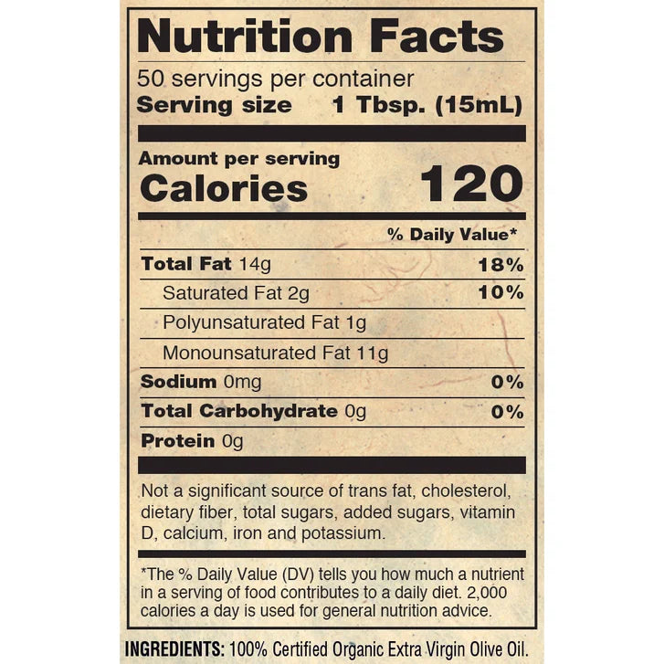 Napa Valley Naturals USDA Organic Extra Virgin Olive Oil 25.4 oz, 6-count