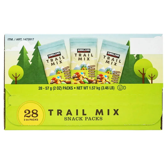Kirkland Signature Trail Mix Snack Packs, 2 oz, 28-count