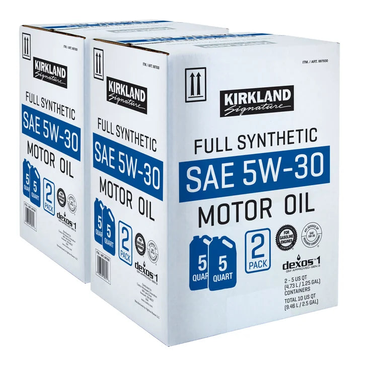 Kirkland Signature 5W-30 Full Synthetic Motor Oil 5-quart, 4-pack