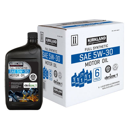 Kirkland Signature 5W-30 Full Synthetic Motor Oil 1-Quart, 12-pack