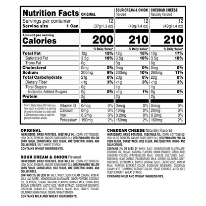 Pringles Grab & Go Potato Crisps, Variety, 36-count