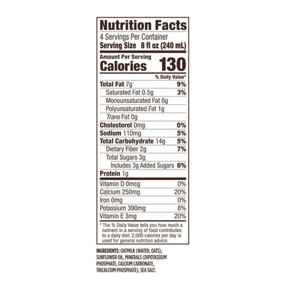 Califia Farms, Cafe Oat Milk, 32 fl oz, 6-Count