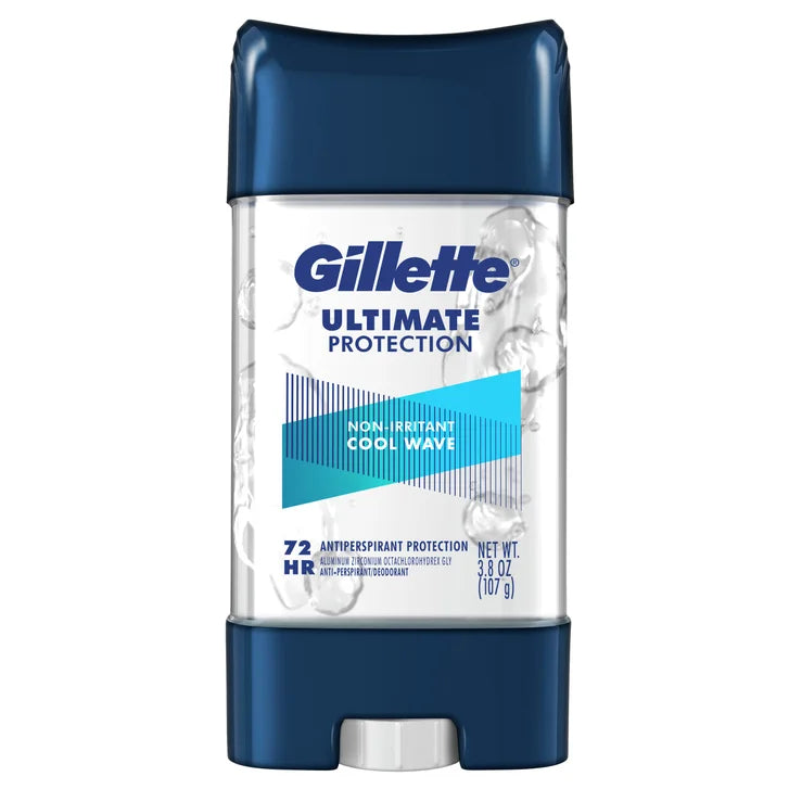 Gillette Ultimate Protection 6-in-1 Antiperspirant, 3.8 oz, 5-pack