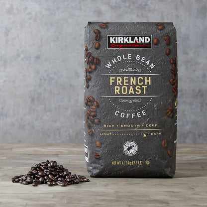 Kirkland Signature Whole Bean Coffee, French Roast, 2.5 lbs