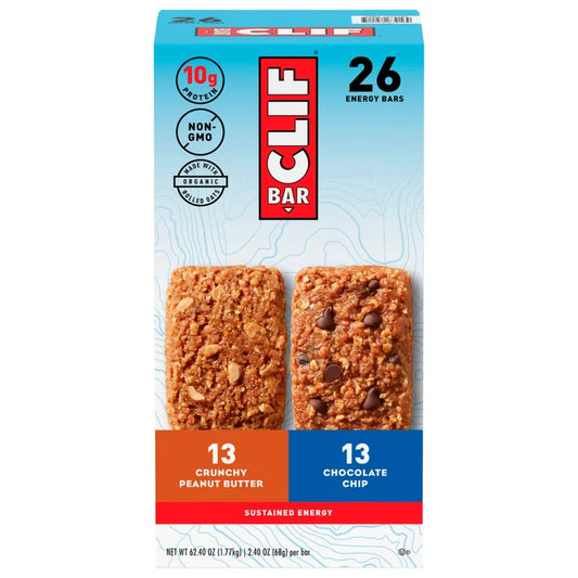 CLIF BAR Energy Bar, Variety Pack, 2.4 oz, 26-count