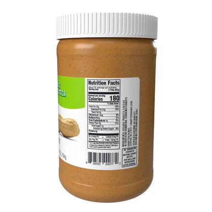 Naturally More Organic Peanut Butter, Creamy, 28 oz, 2-count