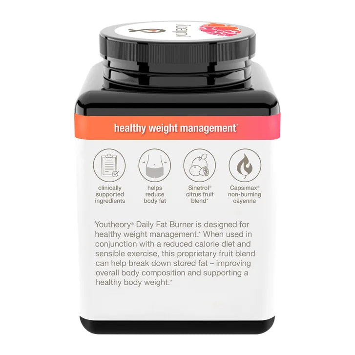 youtheory Daily Fat Burner, 130 Vegetarian Capsules
