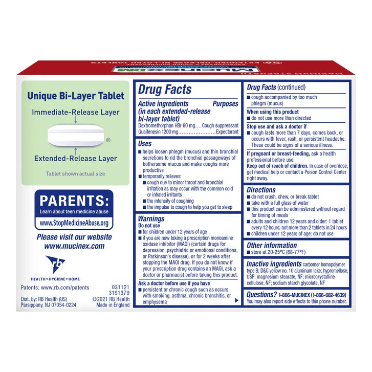 Mucinex DM Maximum Strength, 56 Tablets
