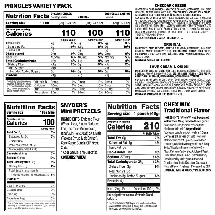 Office Snacks Variety Box, 66-piece