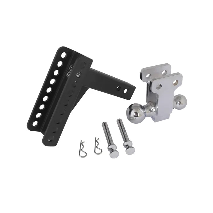 Trailer Valet Blackout 14,000 lbs Capacity Adjustable Steel Drop Hitch, 0-6" Drop, 2" and 2-5/16" Ball