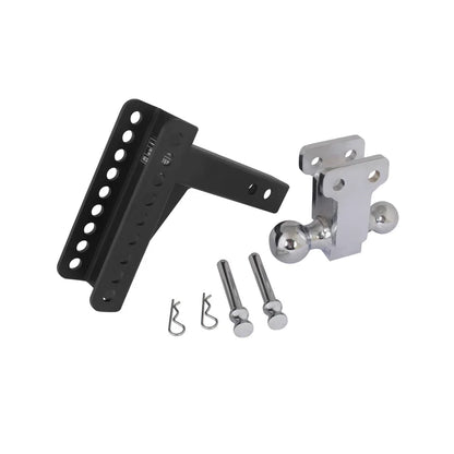 Trailer Valet Blackout 14,000 lbs Capacity Adjustable Steel Drop Hitch, 0-6" Drop, 2" and 2-5/16" Ball