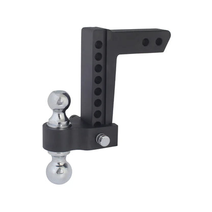 Trailer Valet Blackout 8,000 lb / 10,000 lb Capacity Adjustable Aluminum Drop Hitch, 0-8 inch Drop, 2 inch and 2-5/16 inch Ball