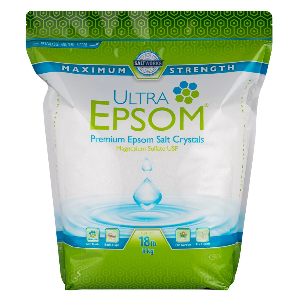 Ultra Epsom Unscented Bath Salt, 18 Pound Bag