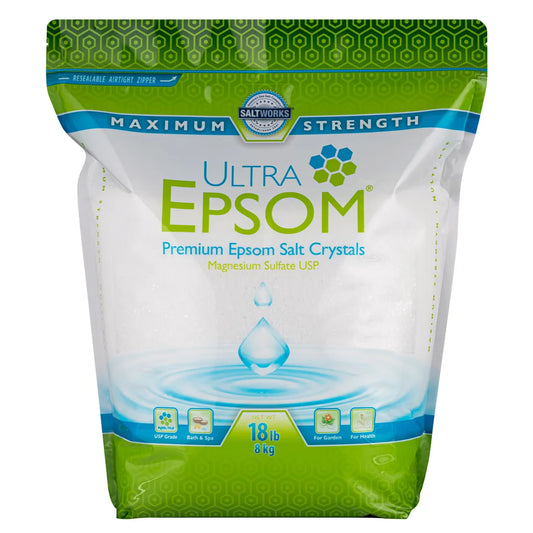Ultra Epsom Unscented Bath Salt, 18 Pound Bag