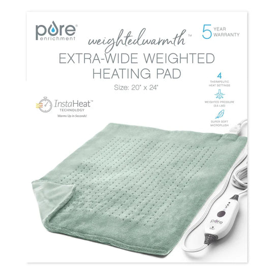 Pure Enrichment Weighted Warmth, Extra-Wide Weighted Heating Pad