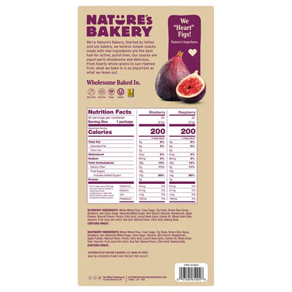 Nature's Bakery Fig Bar, Variety Pack, 2 oz, 40-count