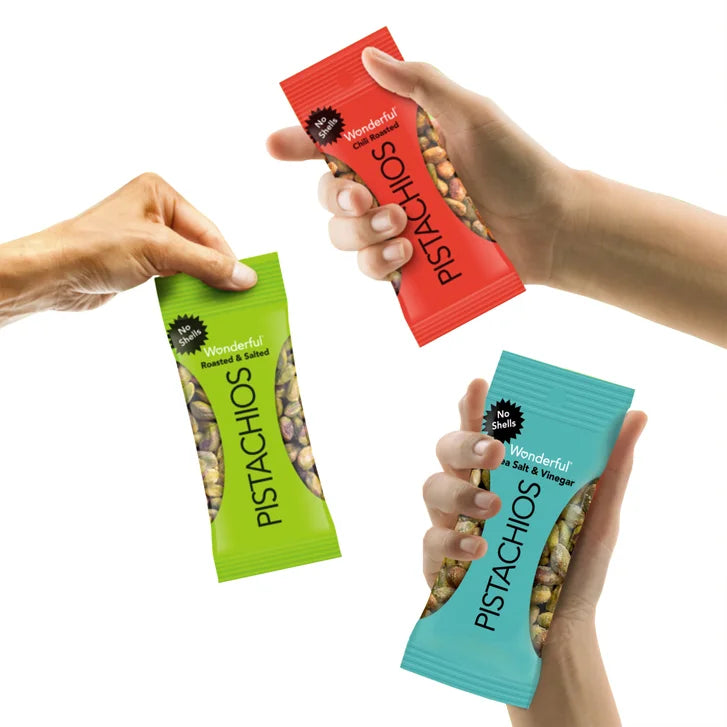 Wonderful Pistachios, No Shell, Variety Pack, .75 oz, 24-count