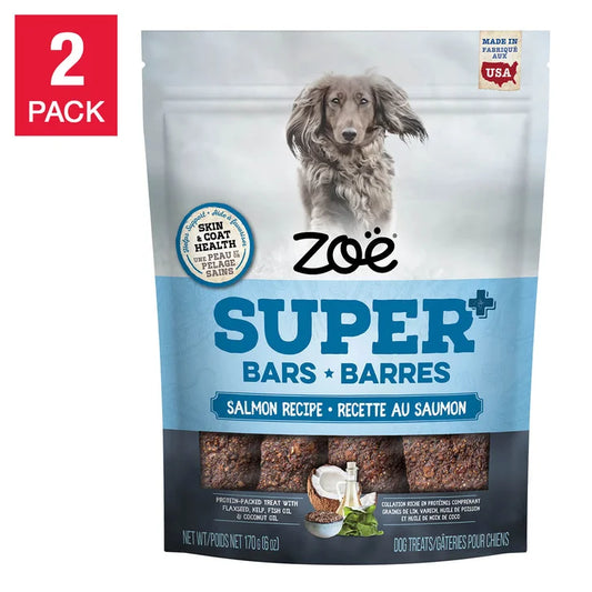 Zoe Super Bars Salmon Recipe 2/2lb Bags