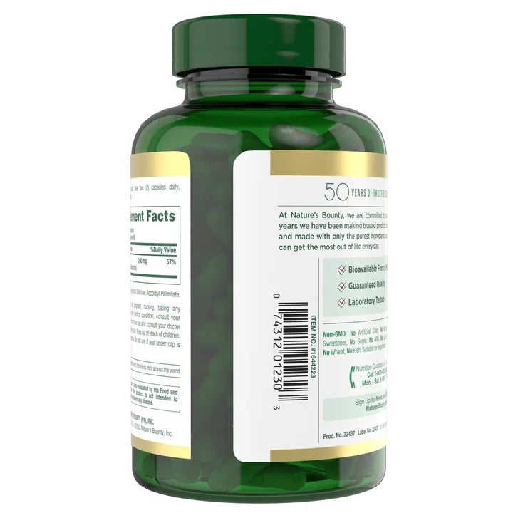 Nature's Bounty Magnesium Glycinate 240 mg, 180 Capsules