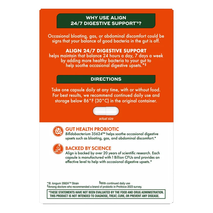 Align Daily Probiotic Supplement, 84 Capsules